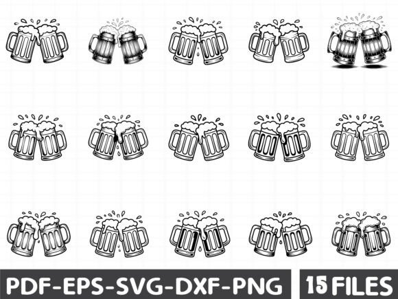 Beer Mugs SVG and Beer Cheers Svg for Modern Graphics