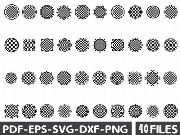 Checkered Pattern Svg Bundle for Modern Graphics and Illustrations