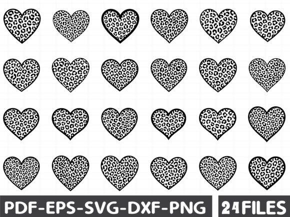 Cheetah Heart Svg, Valentine Svg for Graphics and Illustrations