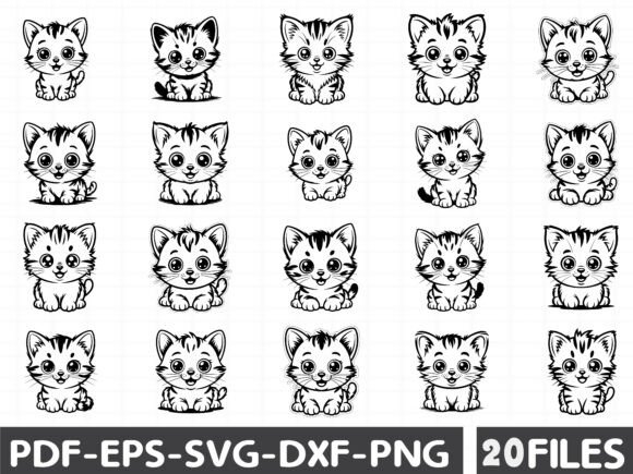 Cute Cat Face Svg: Fresh Graphics and Illustrations for Modern Blogs