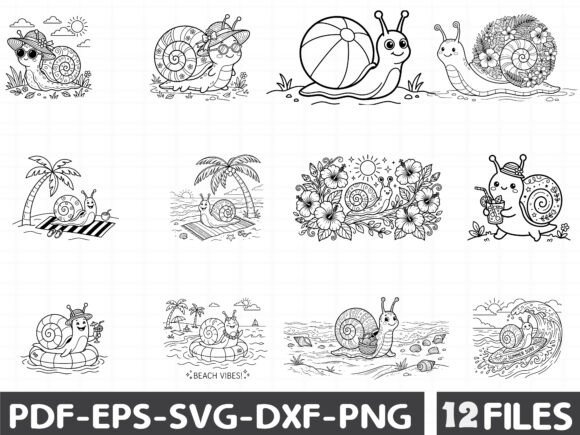Cute Summer Snail Clipart Review