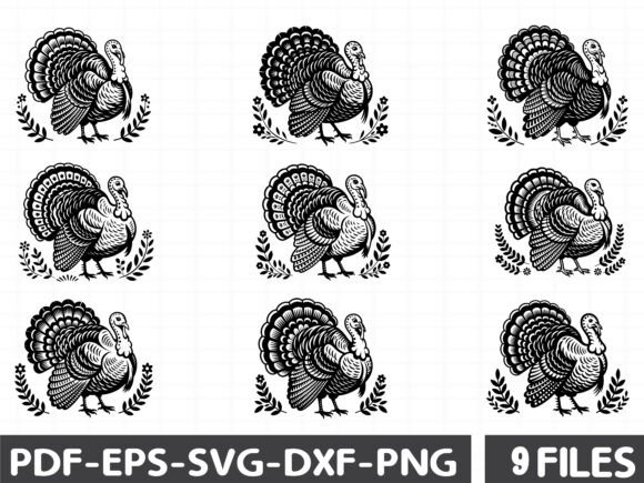 Floral Turkey Stencil: A Designer's Review of Graphics and Illustrations