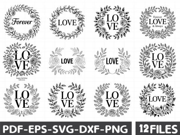 Flower Border SVG, Floral Corner Svg Graphics & Illustrations