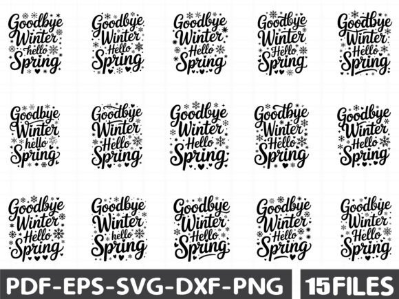 Good Bye Winter Hello Spring Graphics & Illustrations Review