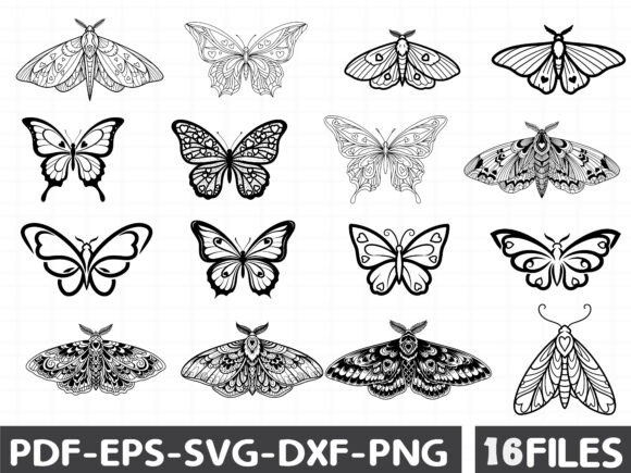 Magic Moth Butterfly SVG: Premium Graphics & Illustrations for Makers