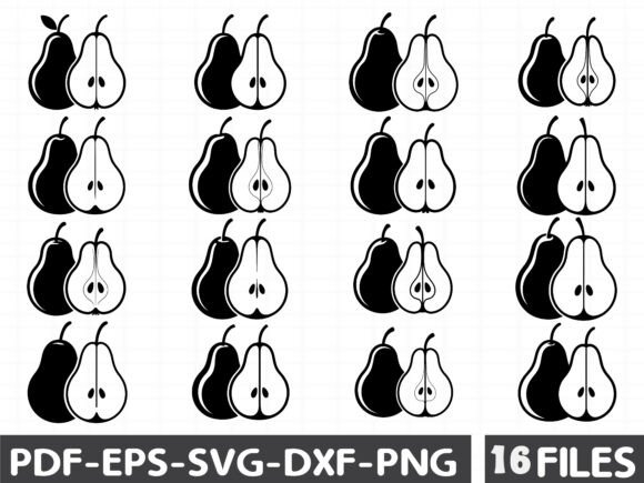 Pear Fruit Bundle: Fresh Graphics and Illustrations for Crafters