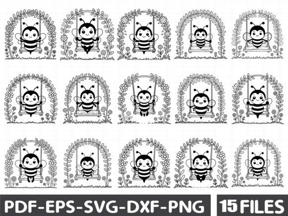 Spring Bee Clipart Bundle: Fresh Graphics for Editorial Design
