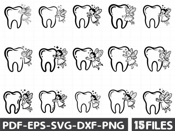 Tooth,Teeth,Tooth Fairy Set: Essential Graphics and Illustrations